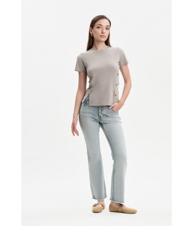 MAGLIETTA CON BOTTONI ORO - WW31150