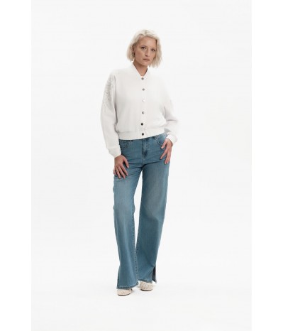 MARTA - PALAZZO DENIM CON SPACCO 7oz - WW31204