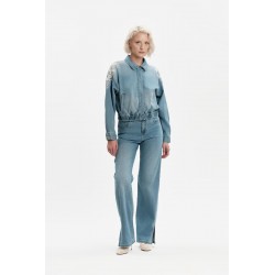 MARTA - PALAZZO DENIM CON SPACCO 7oz - WW31204