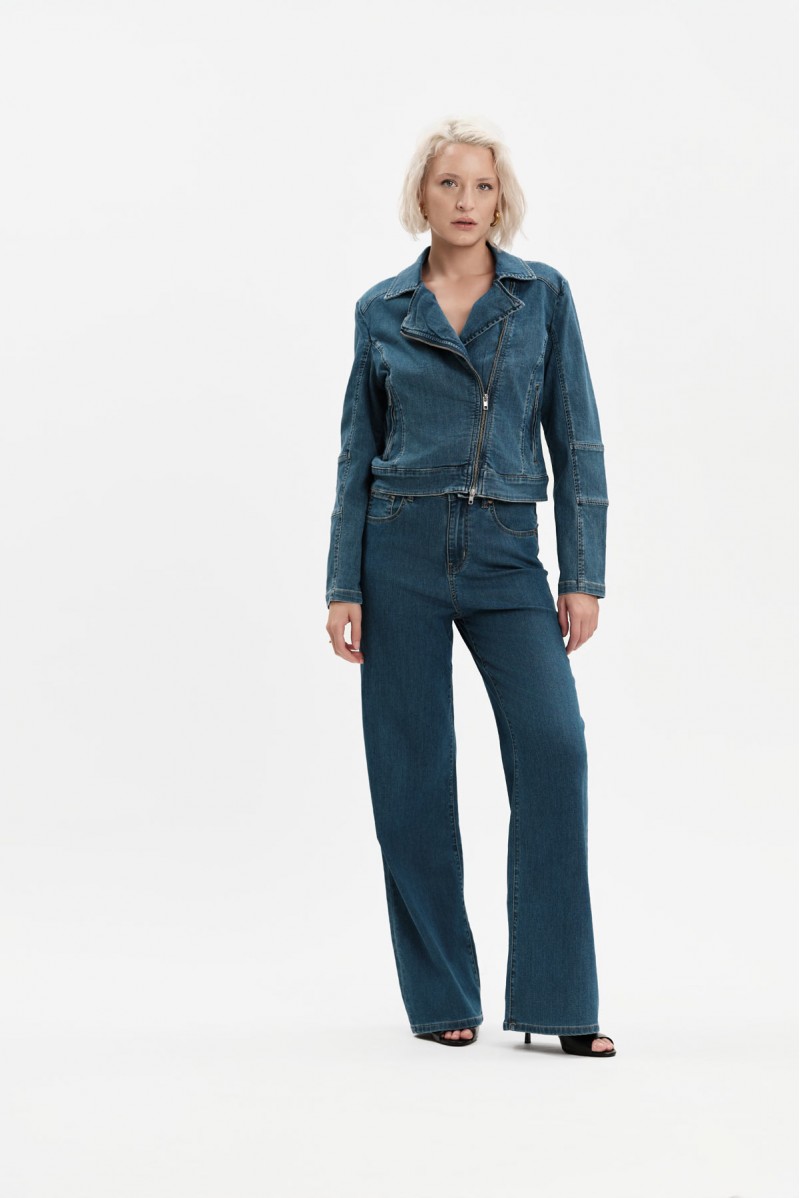 WHITE WISE KATIA - DENIM WIDE LEG - WW31208 