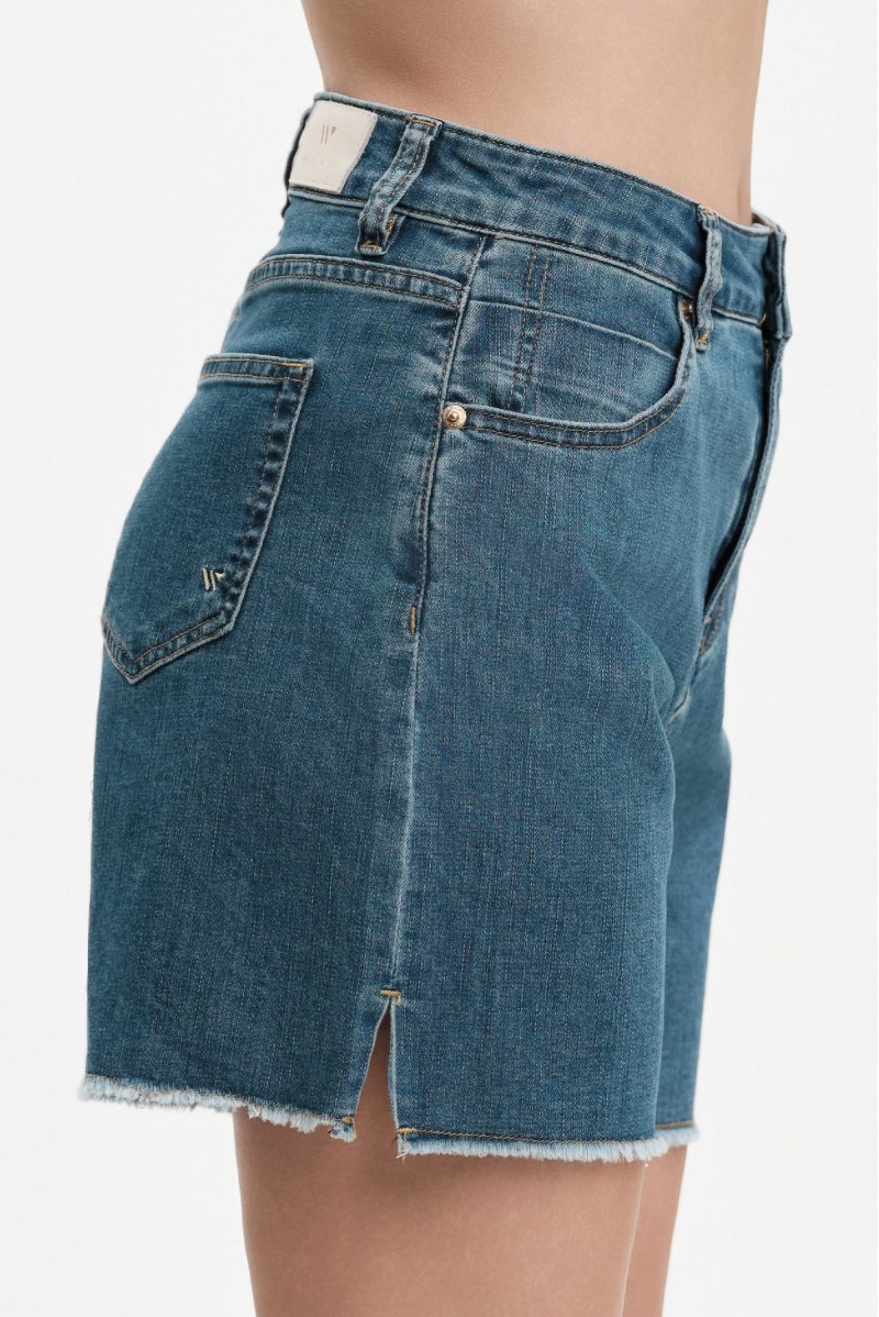 ALICE - DENIM SHORTS CON SPACCHETTO LATERALE - WW31209