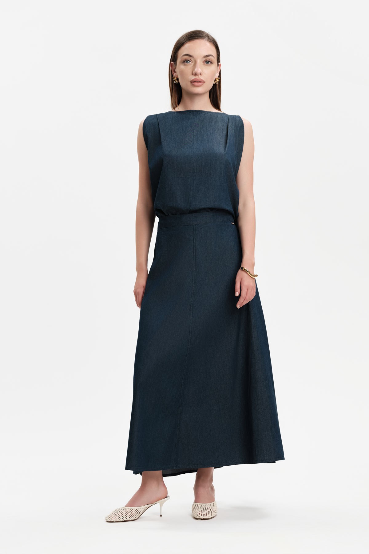 AUDRY - GONNA AMPIA IN CHAMBRAY - WW31252