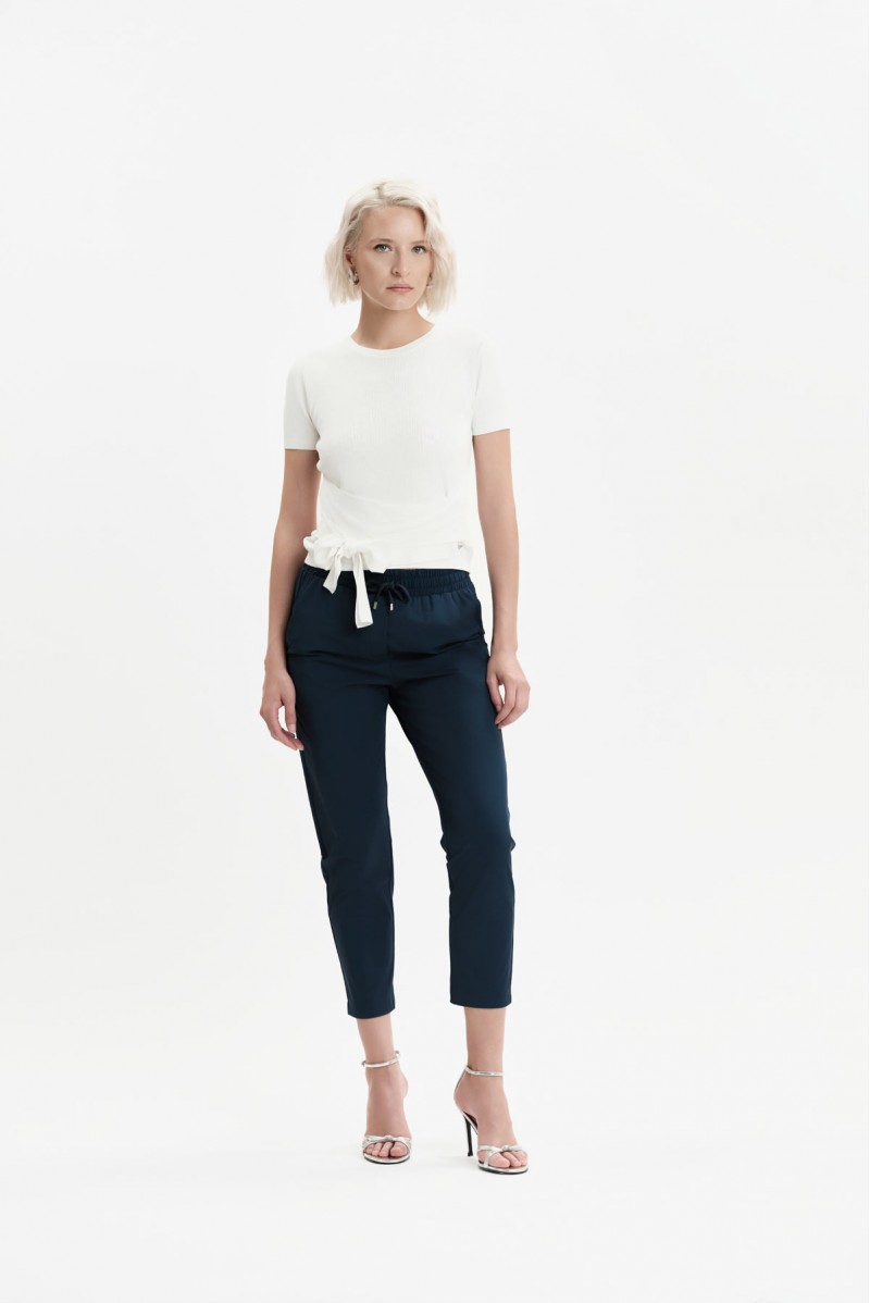 PANTALONI CON COULISSE IN TESSUTO TECNICO - WW31415