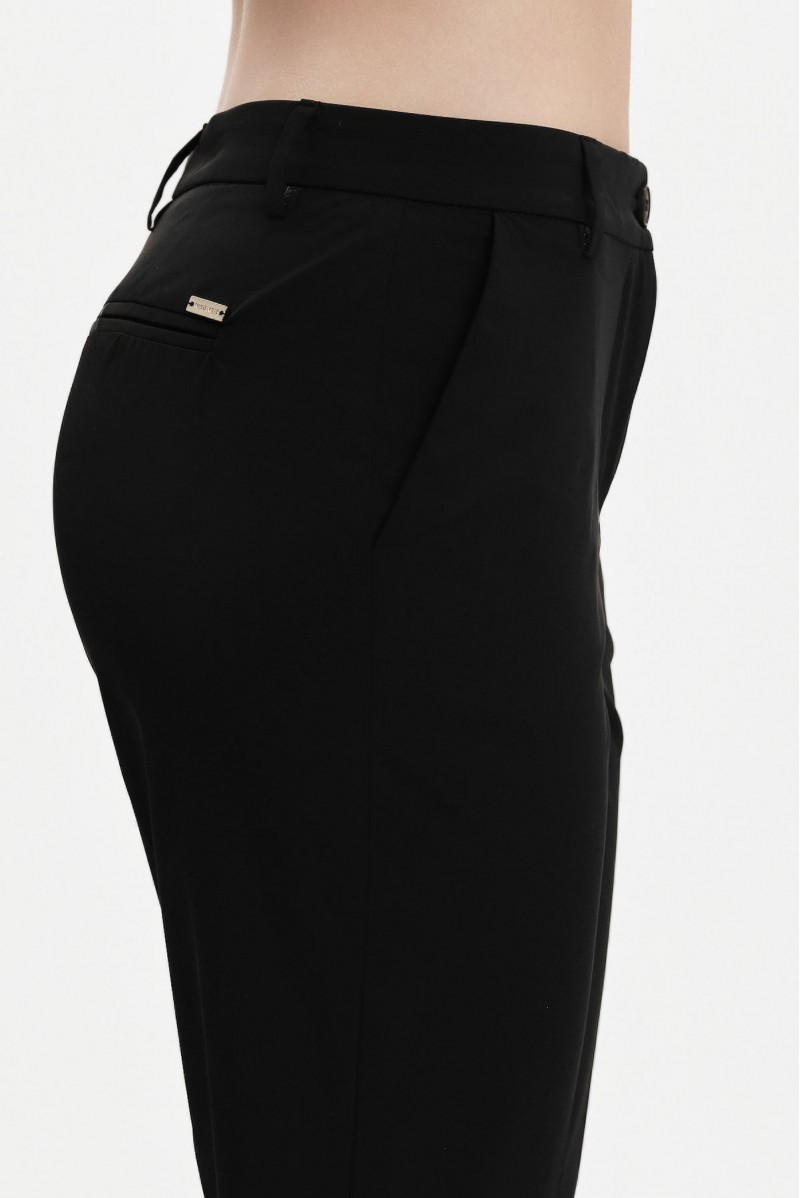 WHITE WISE PANTALONI CON SPACCHETTO IN TESSUTO TECNICO - WW31416 