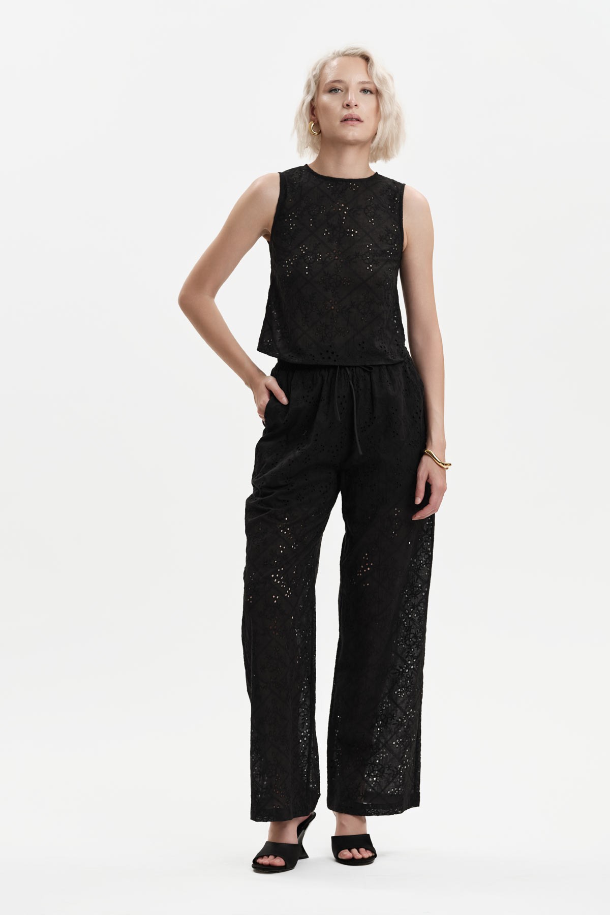 PANTALONI CON COULISSE SANGALLO - WW31504