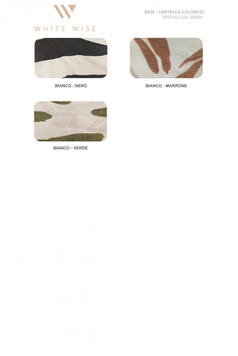 WHITE WISE PANTALONI CON COULISSE FANTASIA - WW31521 