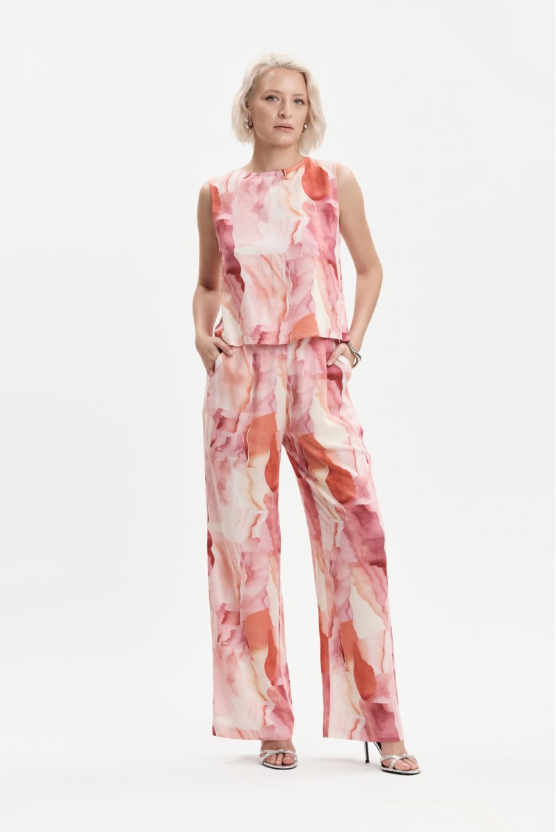 PANTALONI FANTASIA VITA ELASTICIZZATA - WW31534