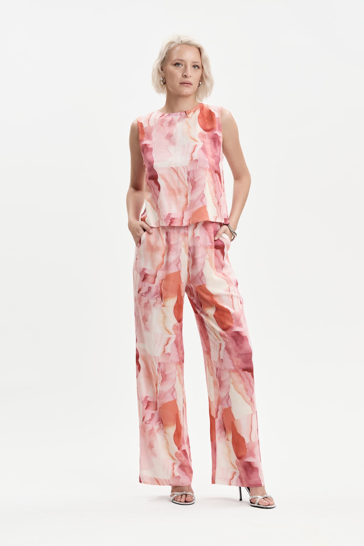 PANTALONI FANTASIA VITA ELASTICIZZATA - WW31534