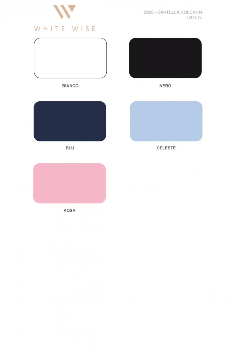 WHITE WISE BLUSA AMPIA IN GEORGETTE - WW31612 