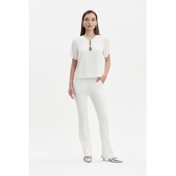 PANTALONI A ZAMPA BI-STRETCH - WW31704