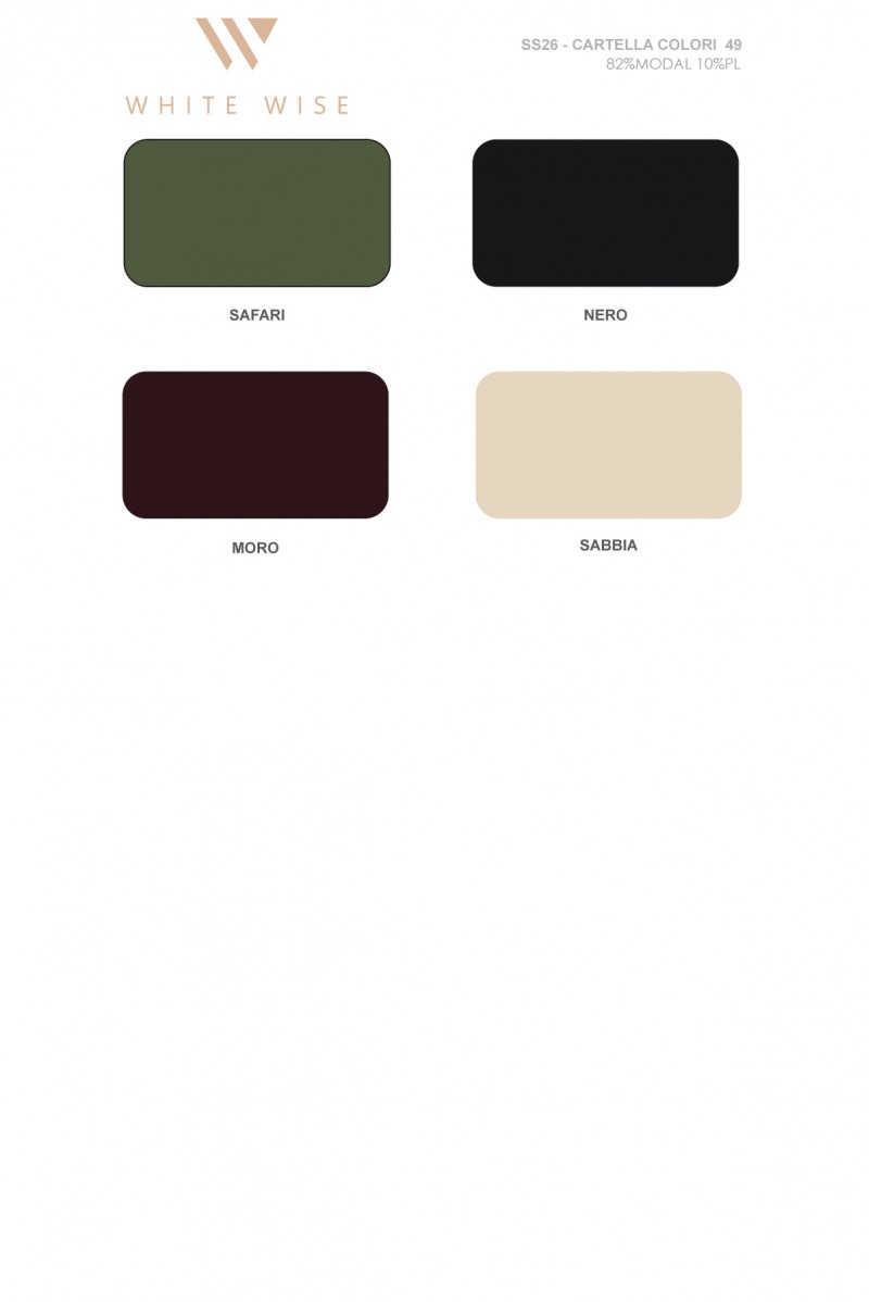 WHITE WISE CAMICIA INCROCIO MODAL - WW31711 