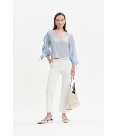 CAMICIA IN MUSSOLA CON FIOCCHETTI - WW31713