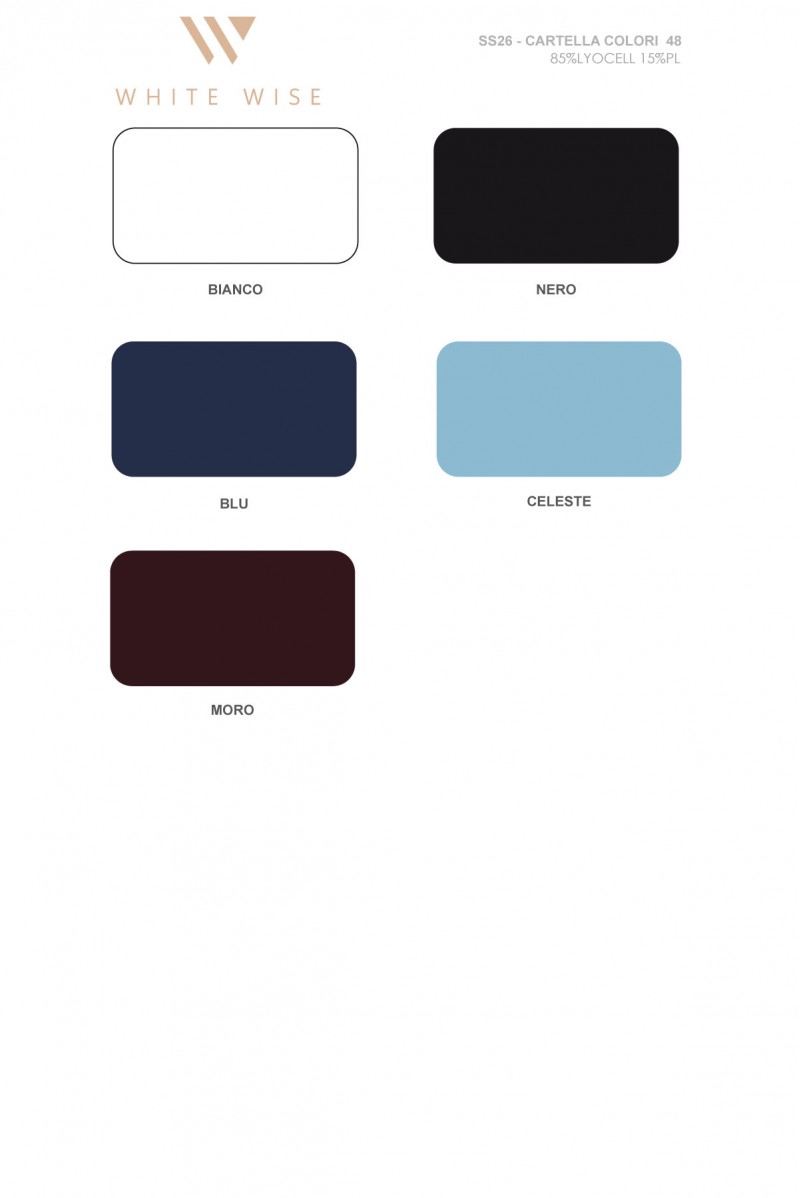 WHITE WISE CAMICIA IN MUSSOLA CON FIOCCHETTI - WW31713 