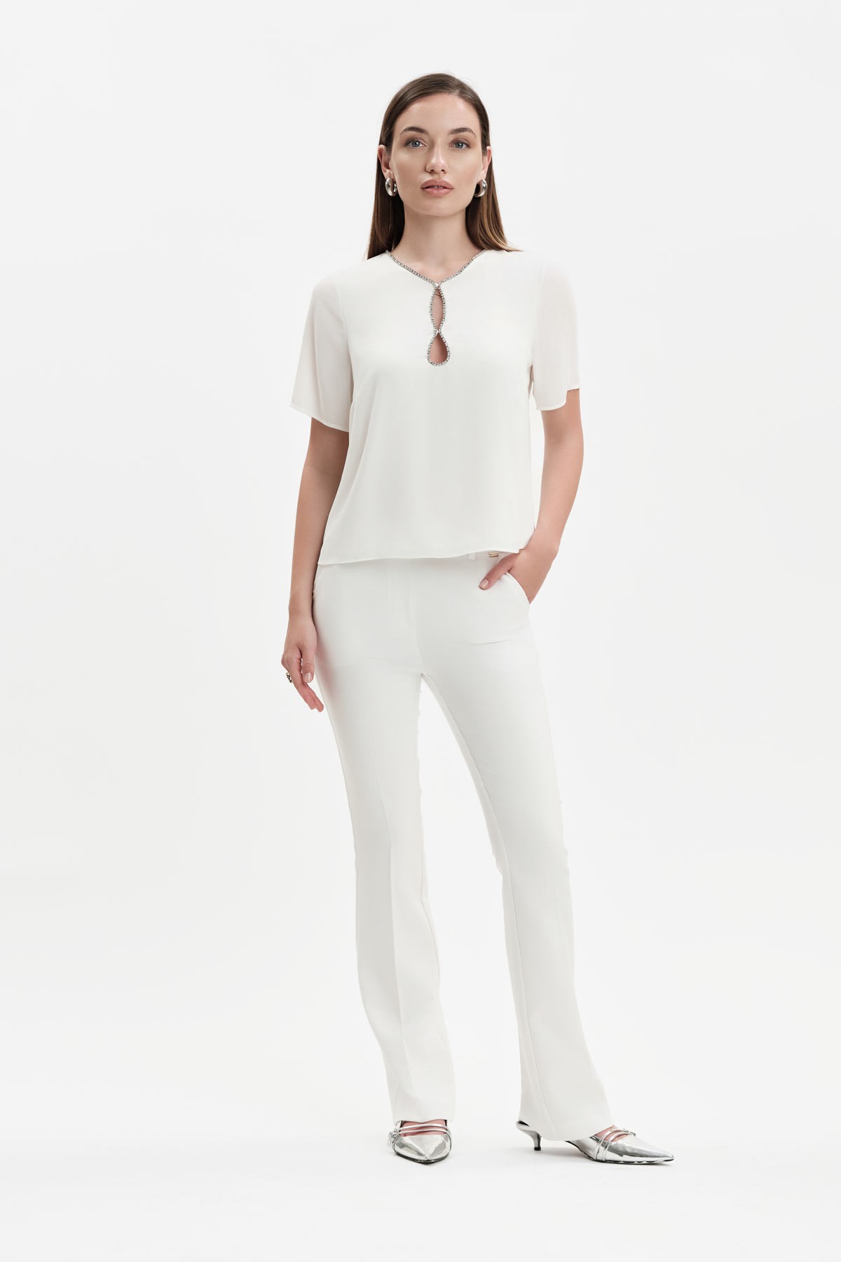 CASACCA SCOLLO STRASS - WW31725