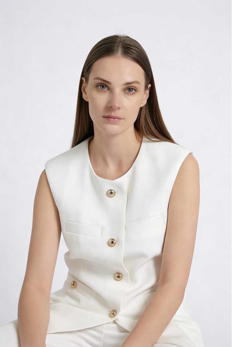 DIANA GALLESI GILET LUNGO...