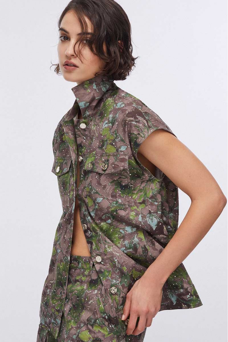 LIU JO GILET BOTTONI JEANSERIA