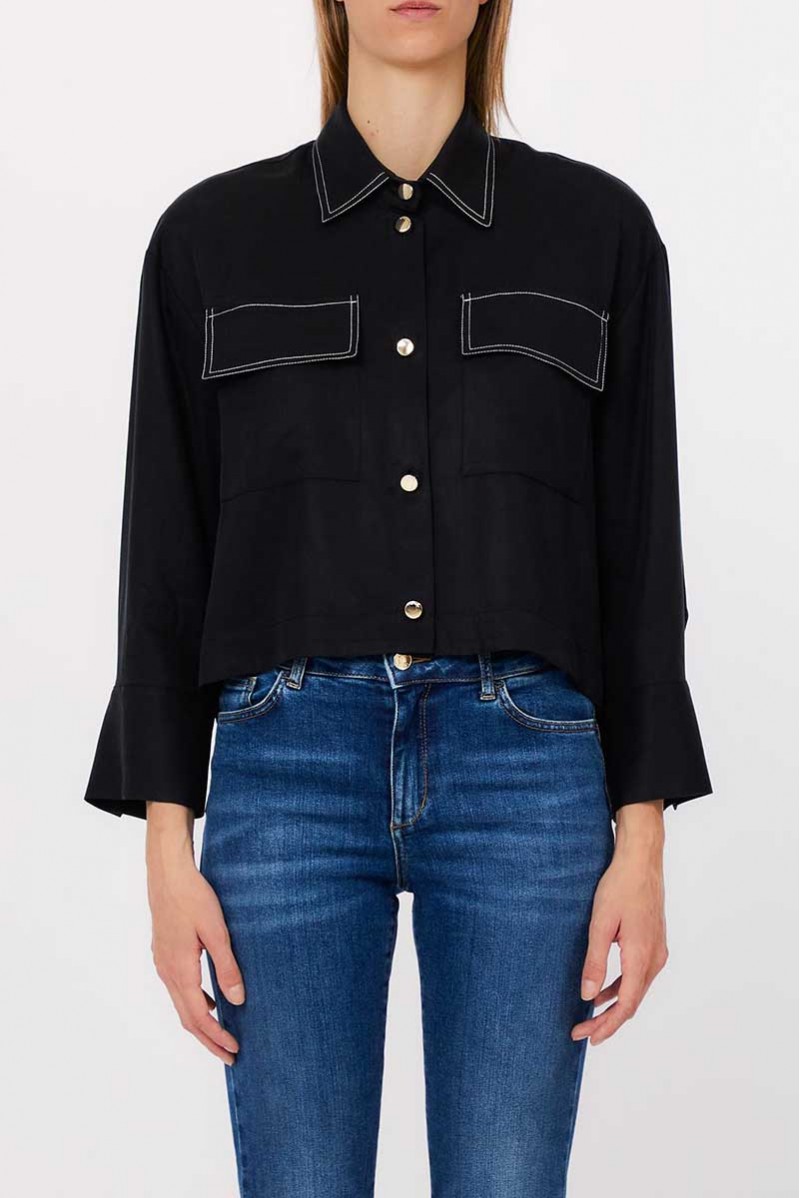 LIU JO CAMICIA ML JEANSERIA