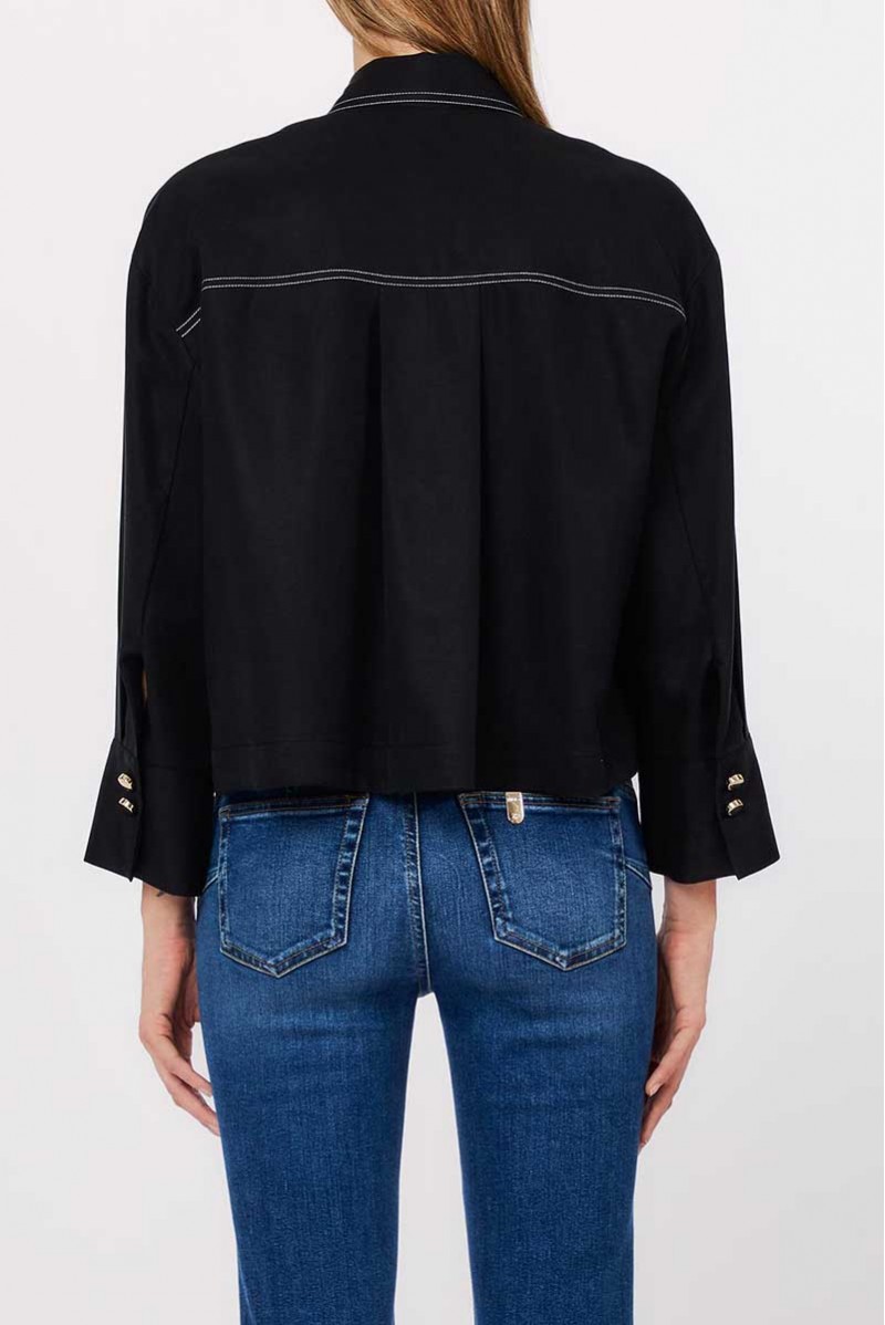 LIU JO CAMICIA ML JEANSERIA