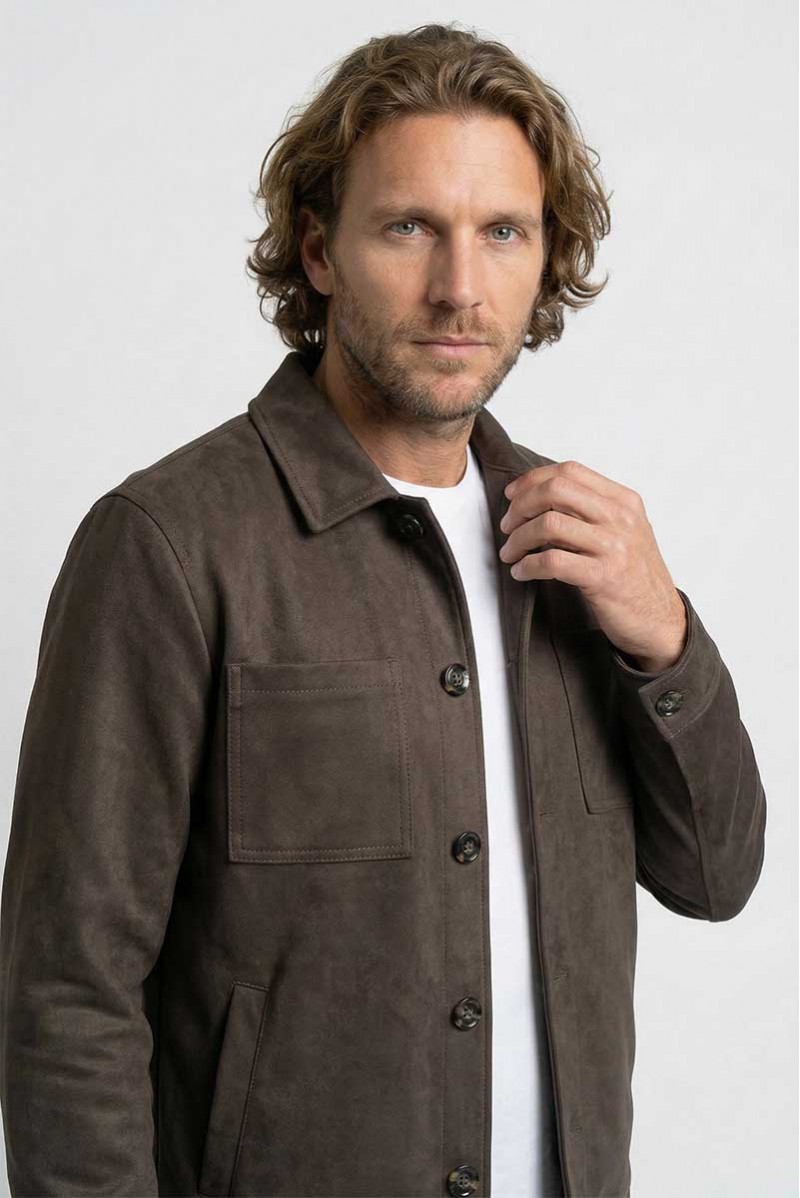 OFFICINA36 GIUBBOTTO SIMILPELLE CASUAL