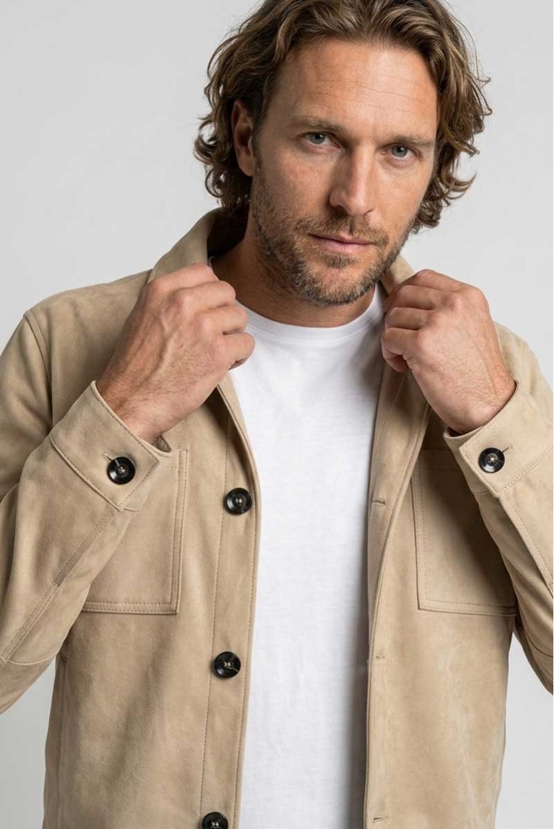 OFFICINA36 GIUBBOTTO SIMILPELLE CASUAL