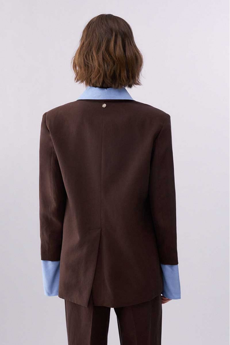 LIU JO GIACCA DOPPIO PETTO JEANSERIA