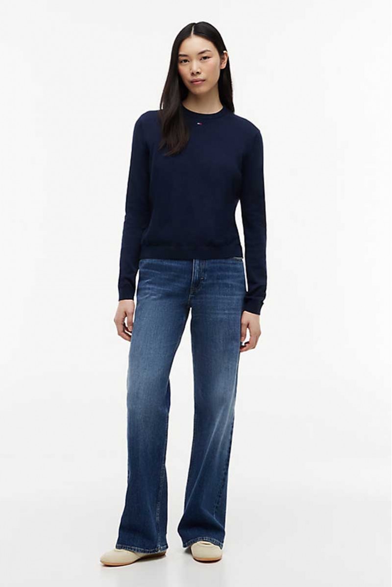 TOMMY HILFIGER MAGLIA GIROCOLLO JEANSERIA