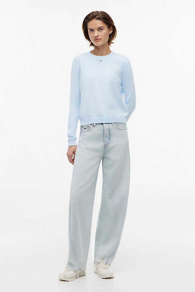 TOMMY HILFIGER MAGLIA GIROCOLLO JEANSERIA