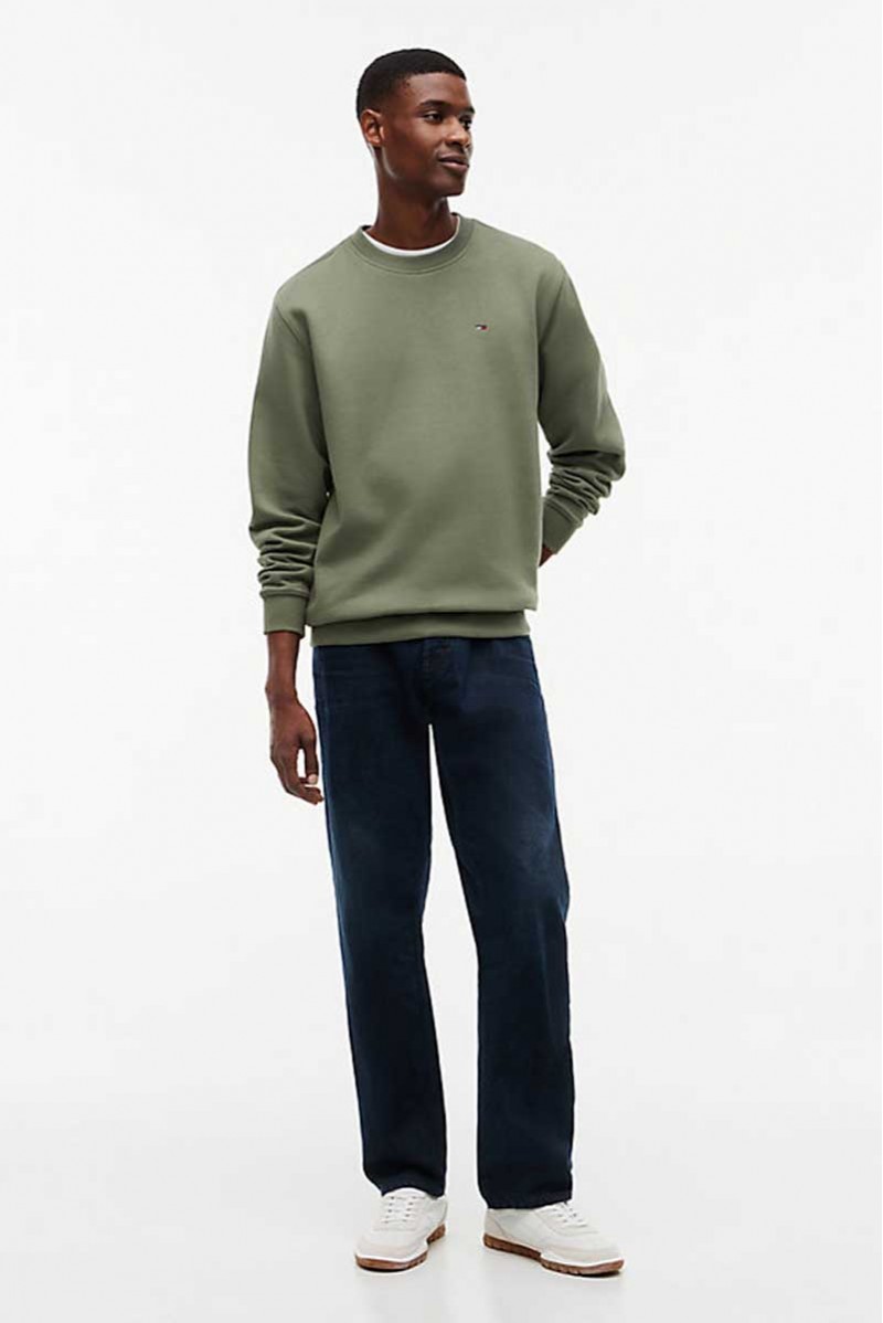 TOMMY HILFIGER FELPA GIROCOLLO JEANSERIA