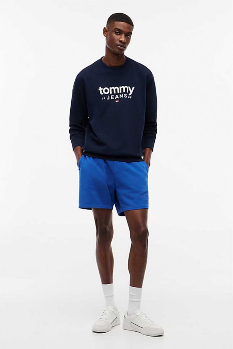 TOMMY HILFIGER FELPA GIROCOLLO JEANSERIA