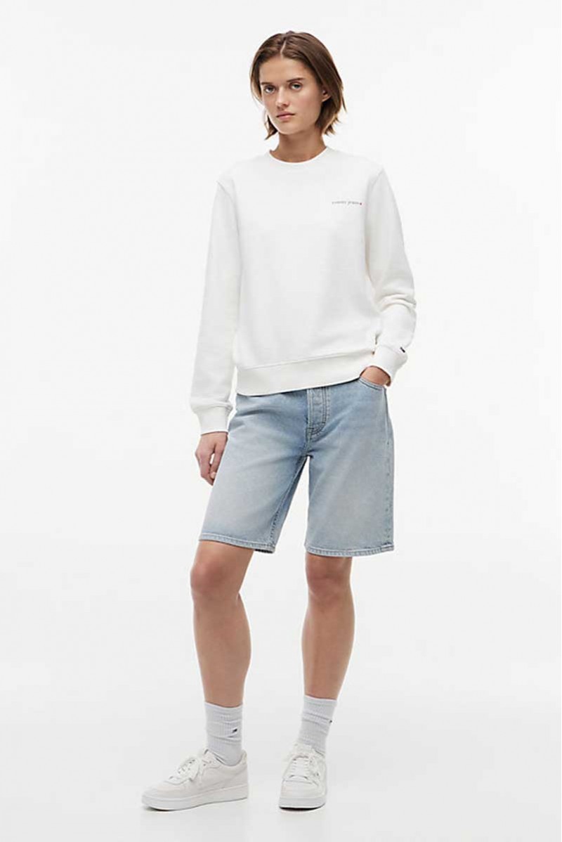 TOMMY HILFIGER FELPA GIROCOLLO JEANSERIA