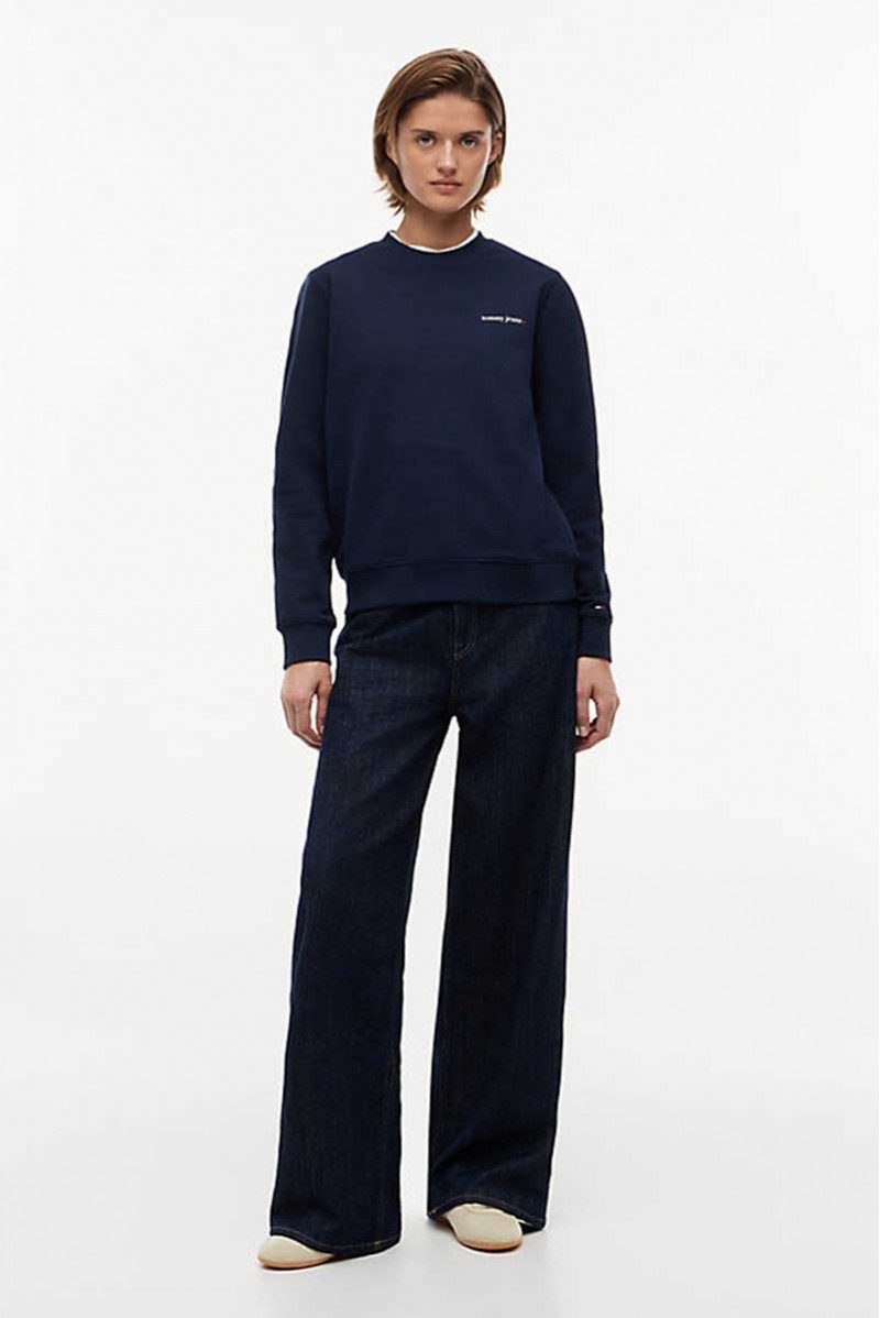 TOMMY HILFIGER FELPA GIROCOLLO JEANSERIA
