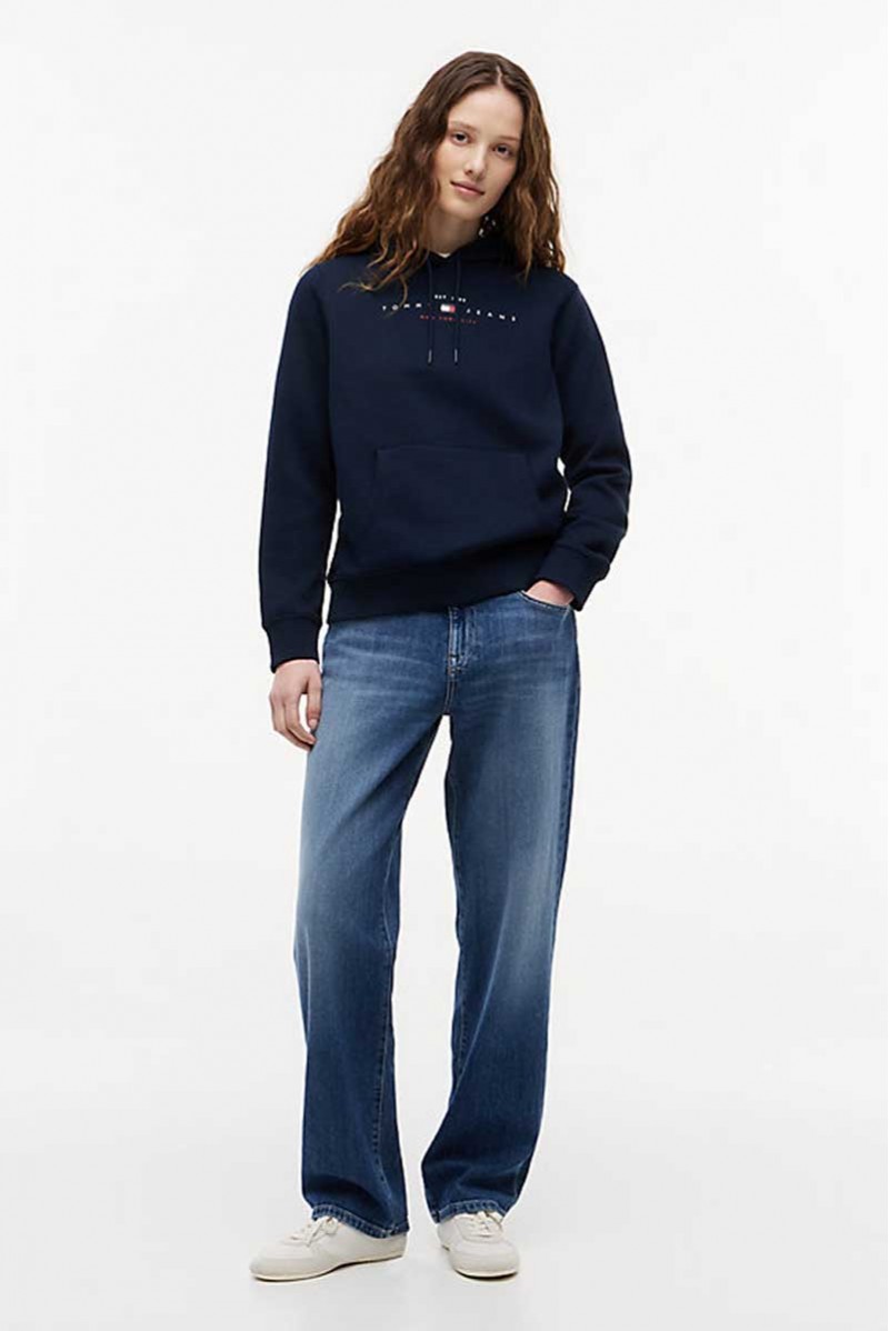 TOMMY HILFIGER FELPA CAPPUCCIO JEANSERIA
