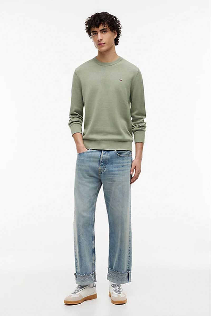 TOMMY HILFIGER MAGLIA GIROCOLLO JEANSERIA