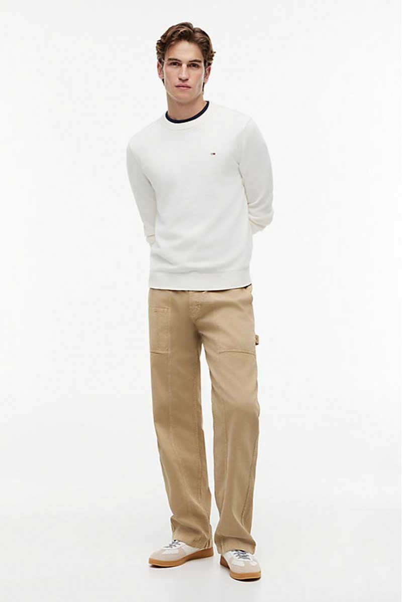 TOMMY HILFIGER MAGLIA GIROCOLLO JEANSERIA
