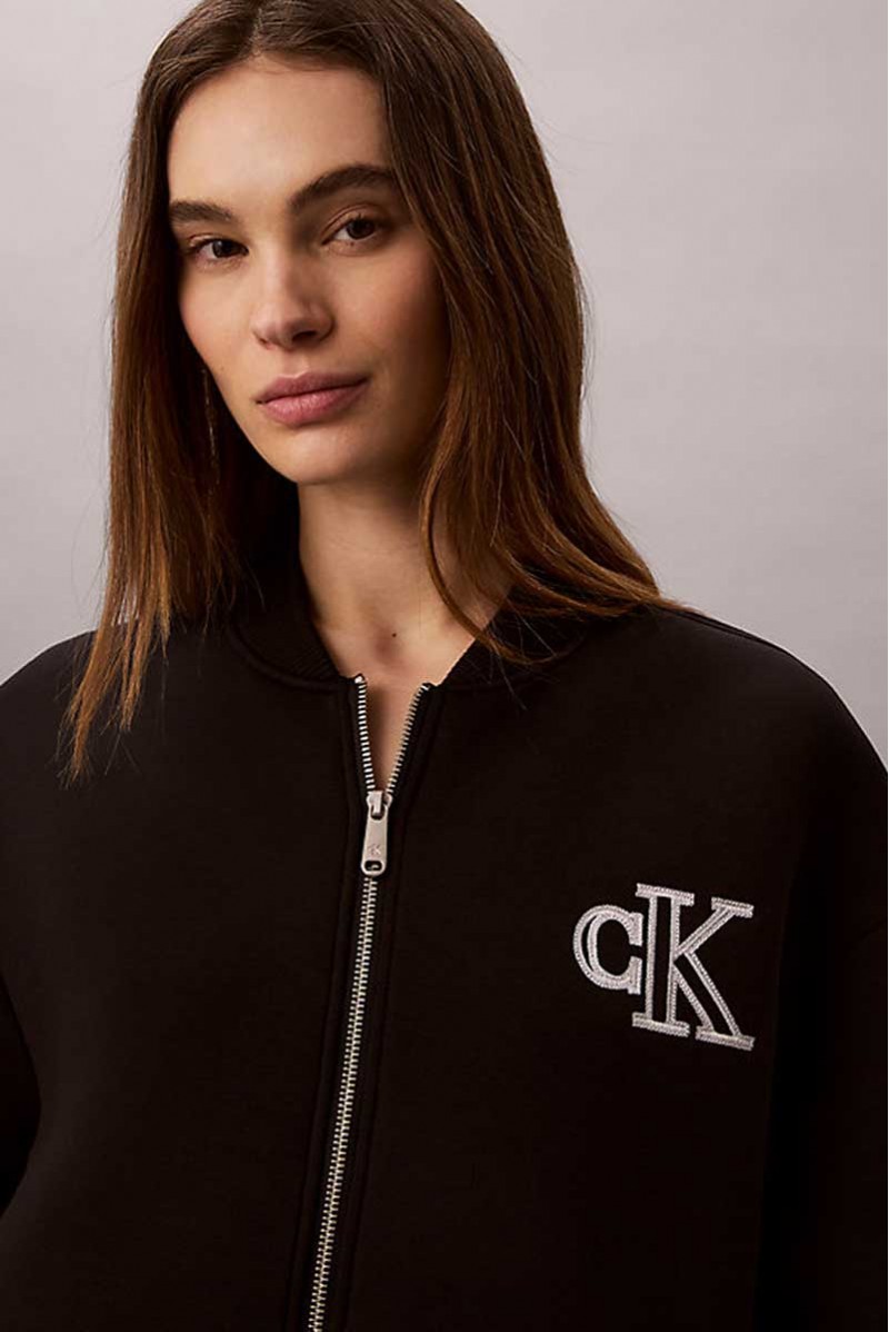 CALVIN KLEIN JEANS FELPA TUTTA ZIP JEANSERIA