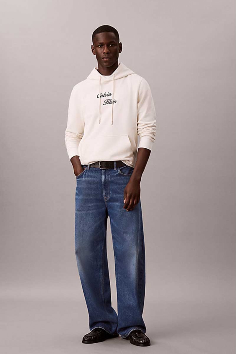 CALVIN KLEIN JEANS FELPA CAPPUCCIO JEANSERIA