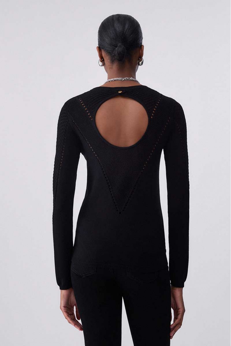 LIU JO MAGLIA GIROCOLLO JEANSERIA