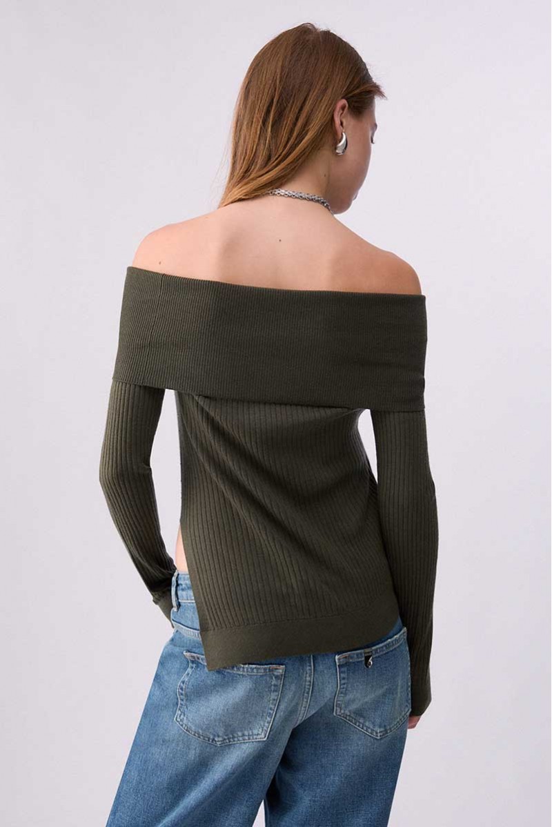 LIU JO MAGLIA COLLO ALTO JEANSERIA