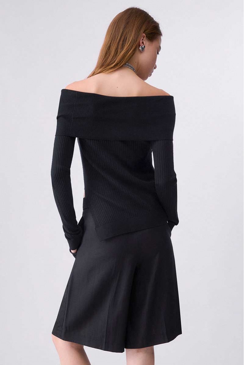 LIU JO MAGLIA COLLO ALTO JEANSERIA