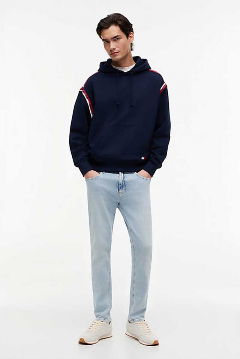 TOMMY HILFIGER FELPA CAPPUCCIO JEANSERIA