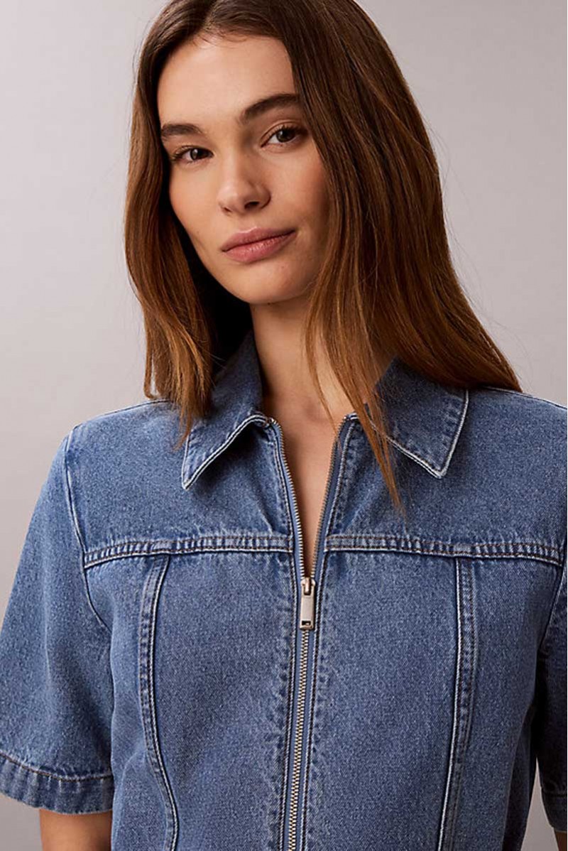CALVIN KLEIN JEANS ABITO CORTO JEANSERIA