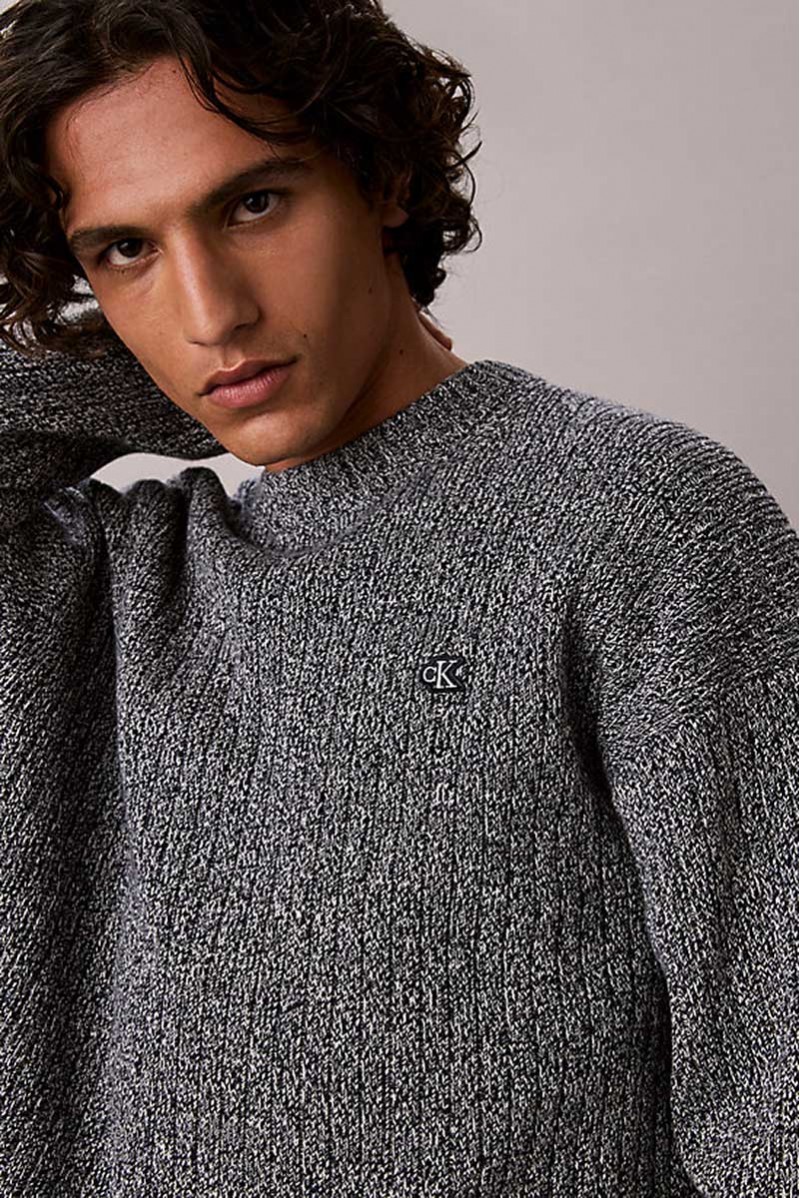 CALVIN KLEIN JEANS MAGLIA GIROCOLLO JEANSERIA