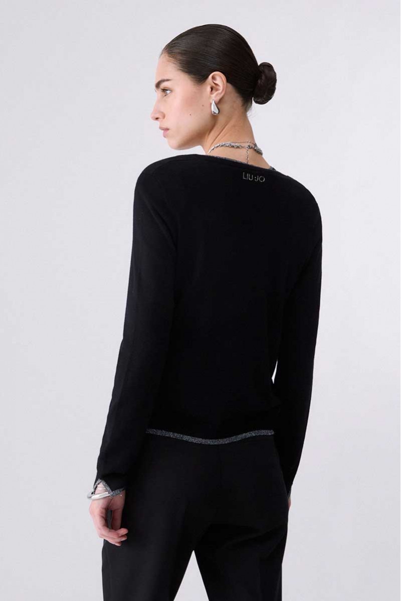 LIU JO CARDIGAN BOTTONI JEANSERIA