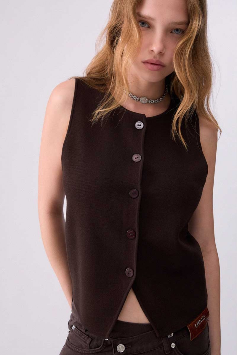 LIU JO GILET BOTTONI CASUAL