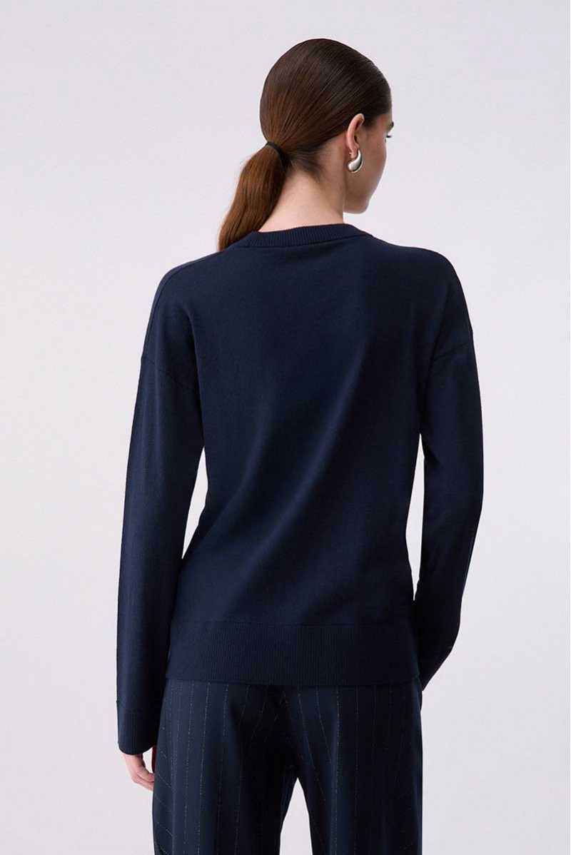 LIU JO MAGLIA GIROCOLLO JEANSERIA