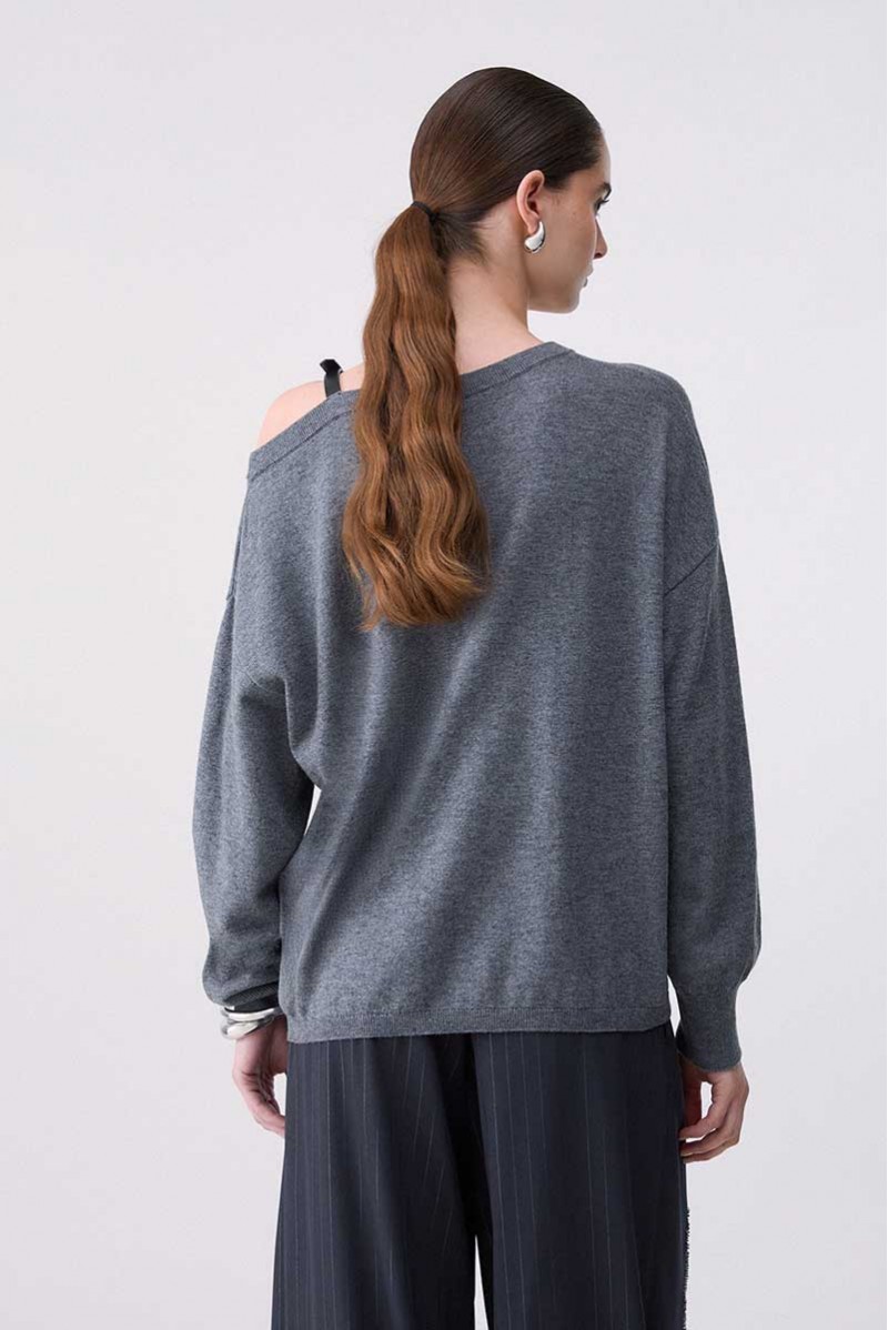 LIU JO MAGLIA GIROCOLLO JEANSERIA
