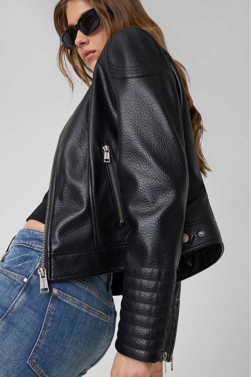 GUESS GIUBBOTTO SIMILPELLE JEANSERIA
