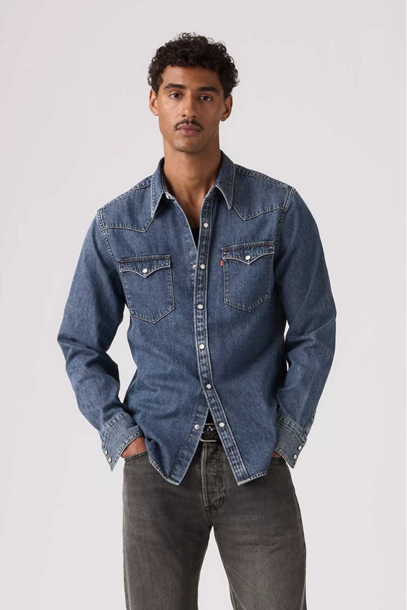 LEVIS CAMICIA JEANS ML...