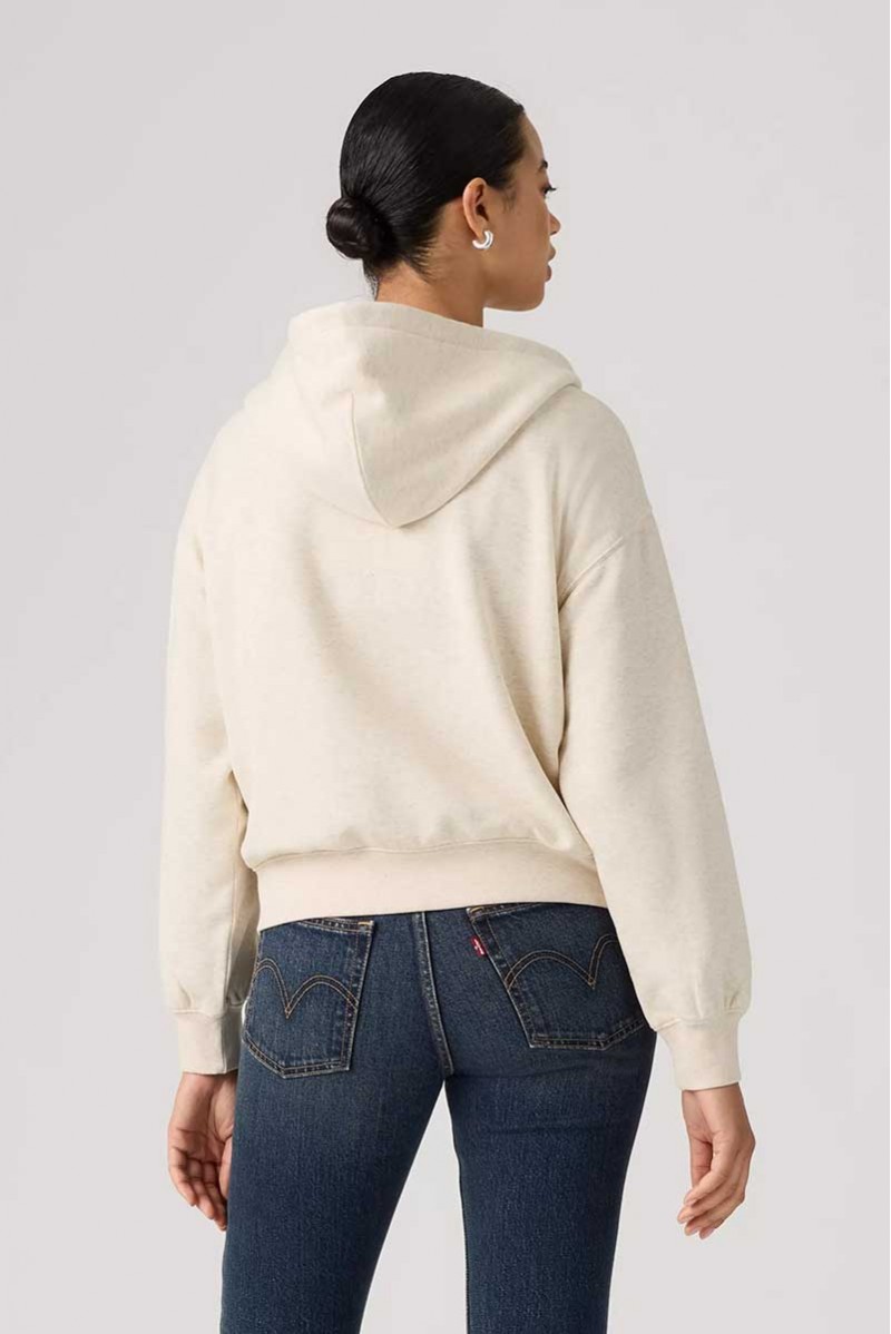 LEVIS FELPA ZIP CAPPUCCIO JEANSERIA