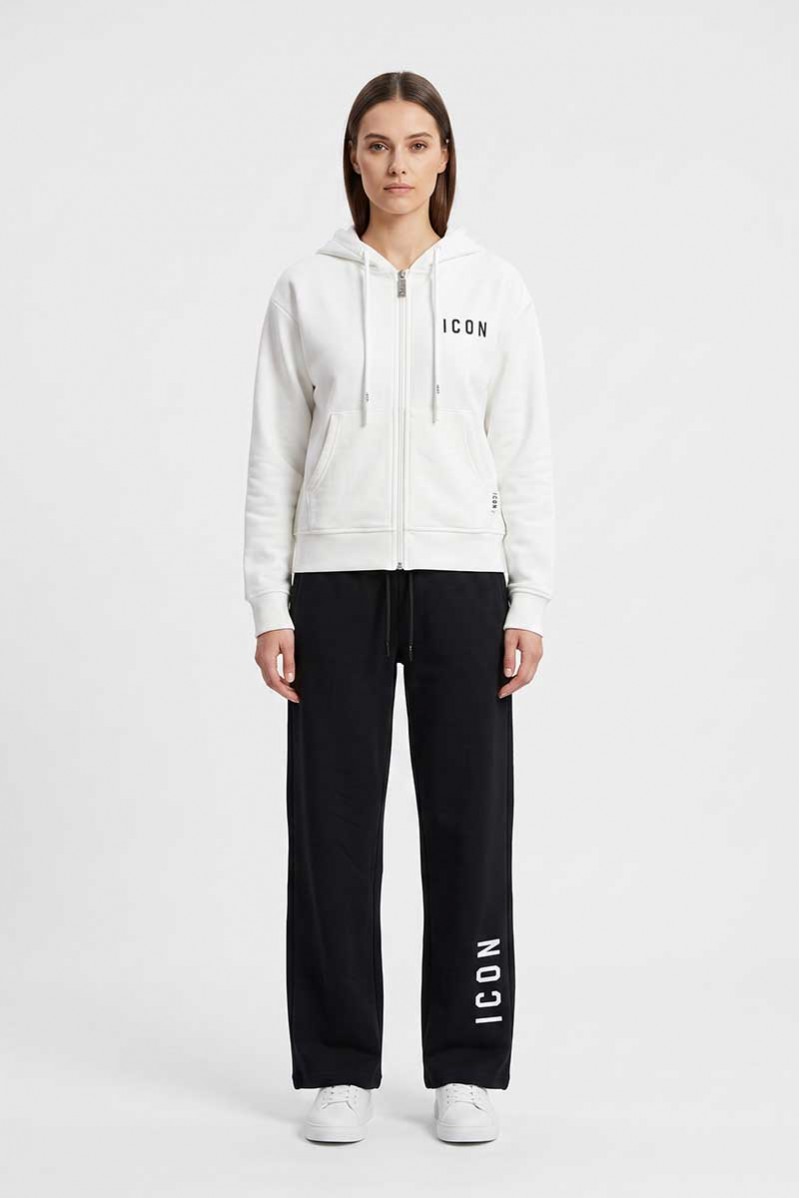 ICON FELPA ZIP CAPPUCCIO CASUAL